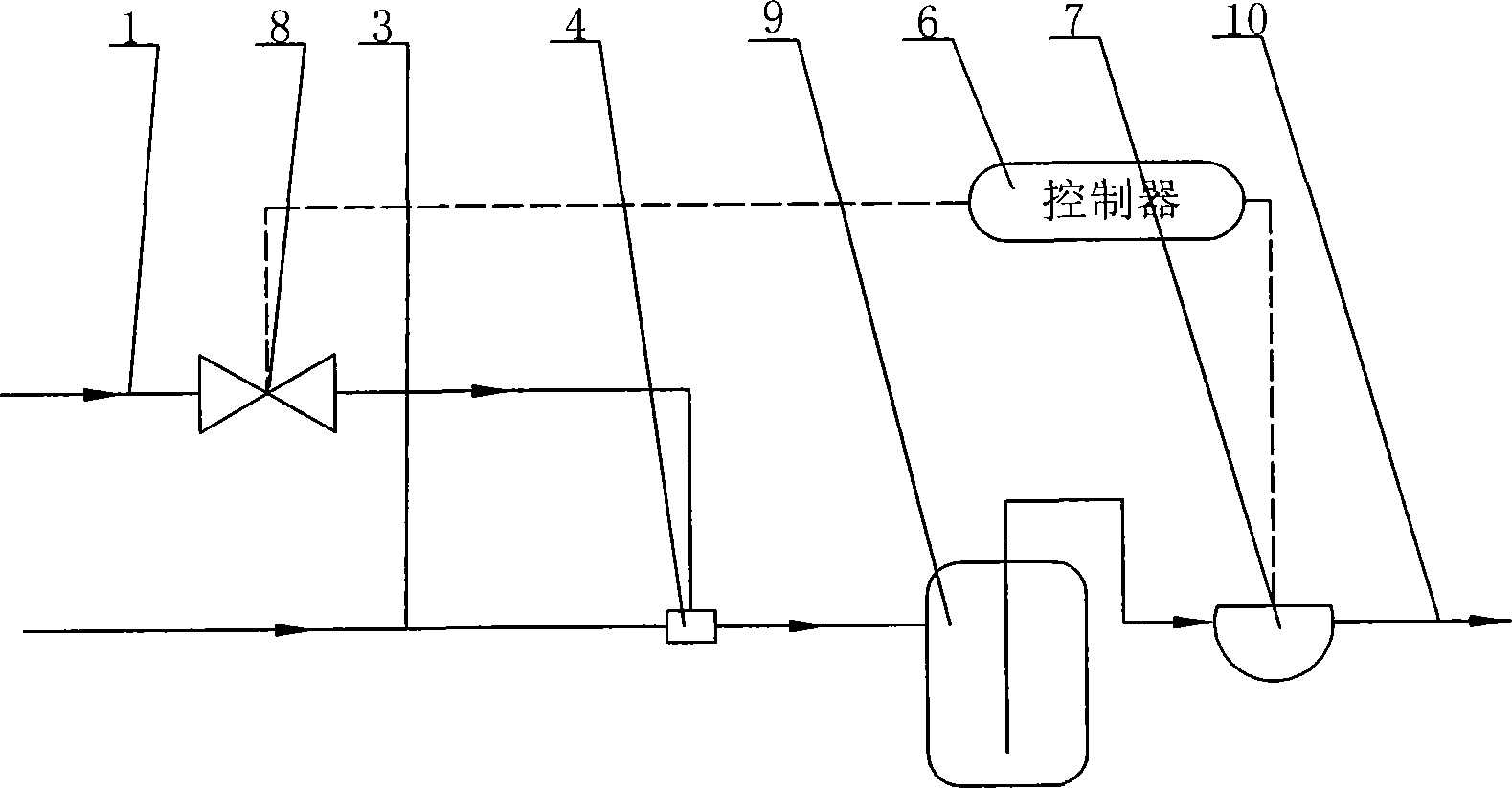 Method and device for on-line producing carbonic anhydride ion water