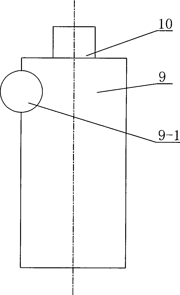 Method and device for on-line producing carbonic anhydride ion water