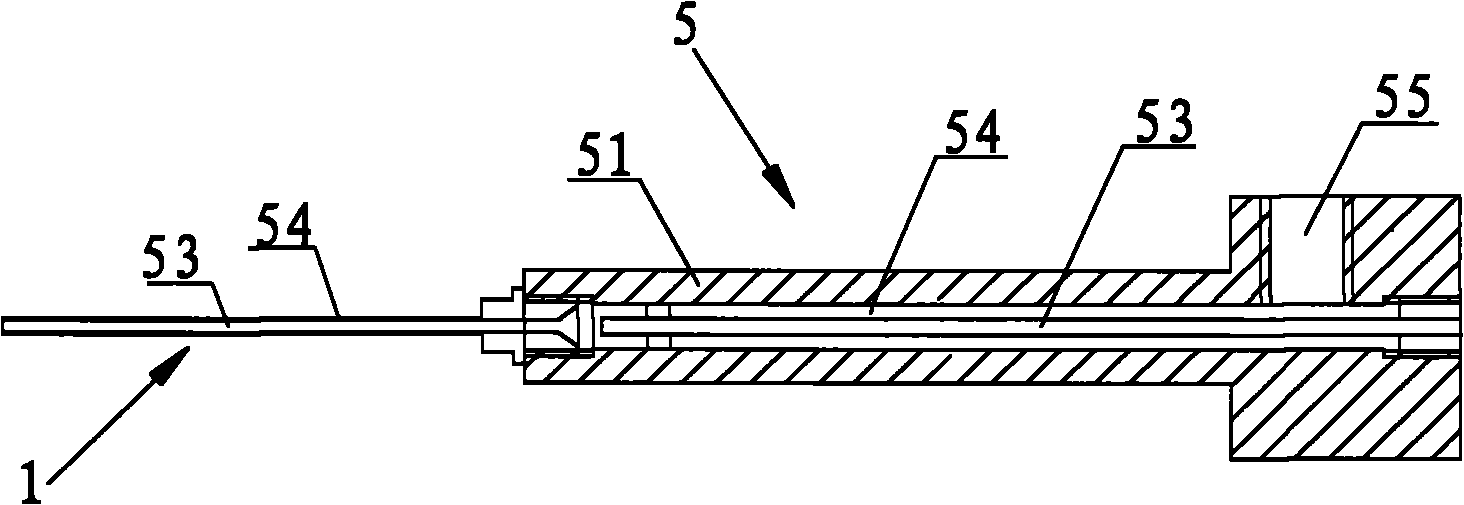 Device for filling oil in optical fiber secondary coating tube