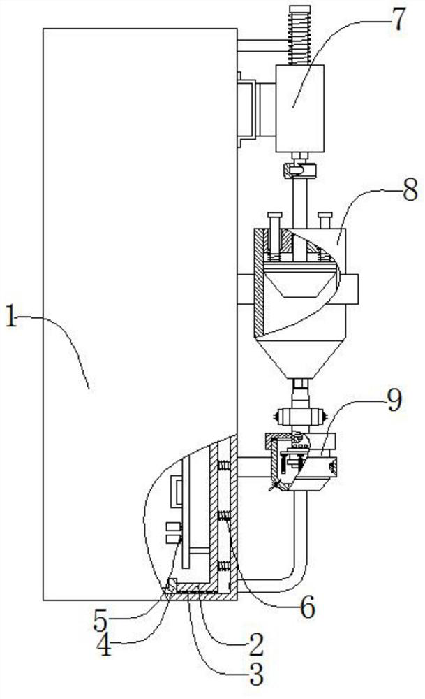 Anti-impact heating type main control box