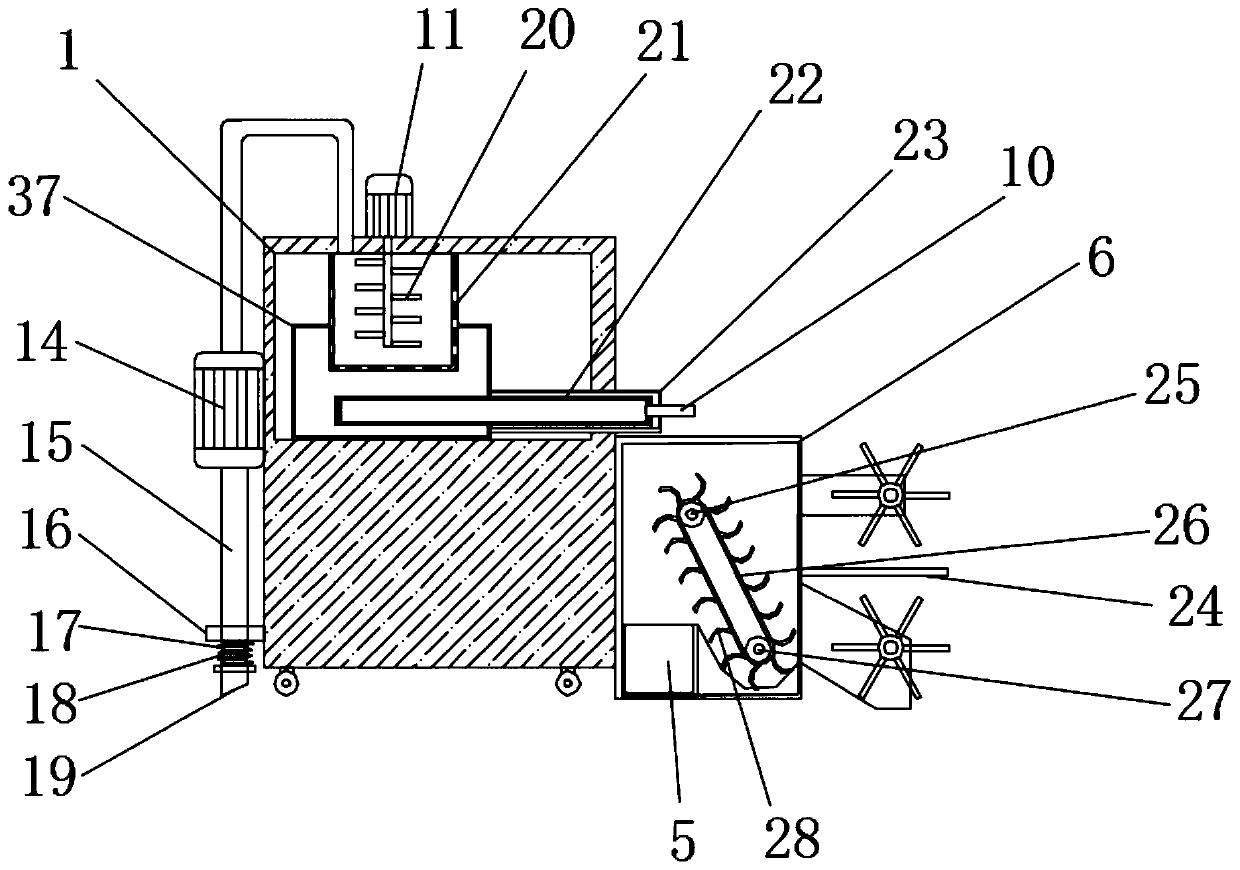 Sundry cleaning device for urban garden landscape circulating pool