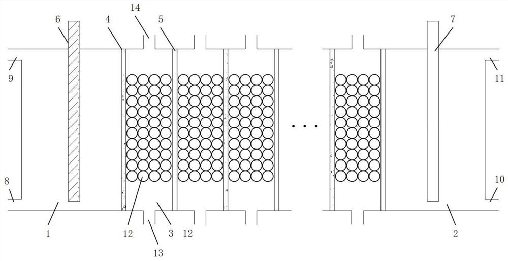 Device and method for enhancing desalting battery performance by using ion exchange mixed bed