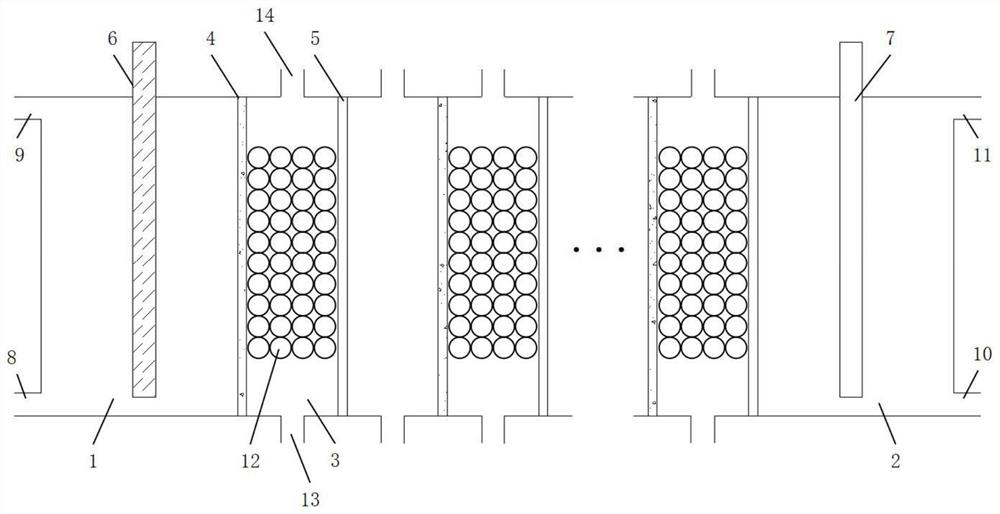 Device and method for enhancing desalting battery performance by using ion exchange mixed bed