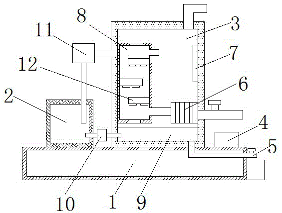 Efficient energy-saving environment-friendly dust treatment device