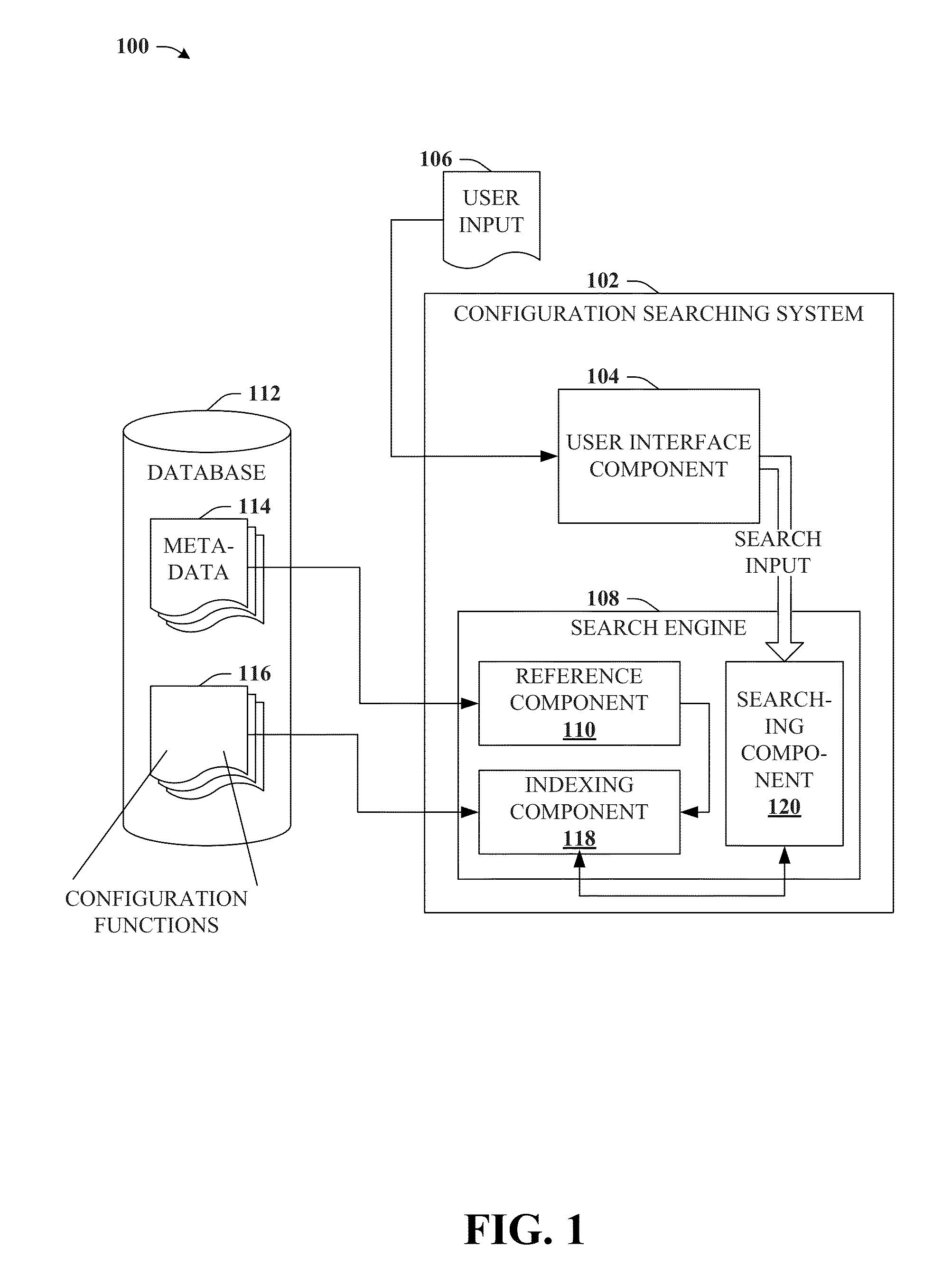 Search augmented menu and configuration for computer applications