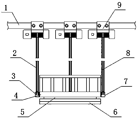 Person and goods transporting platform for chimney ceramic vitrified brick construction