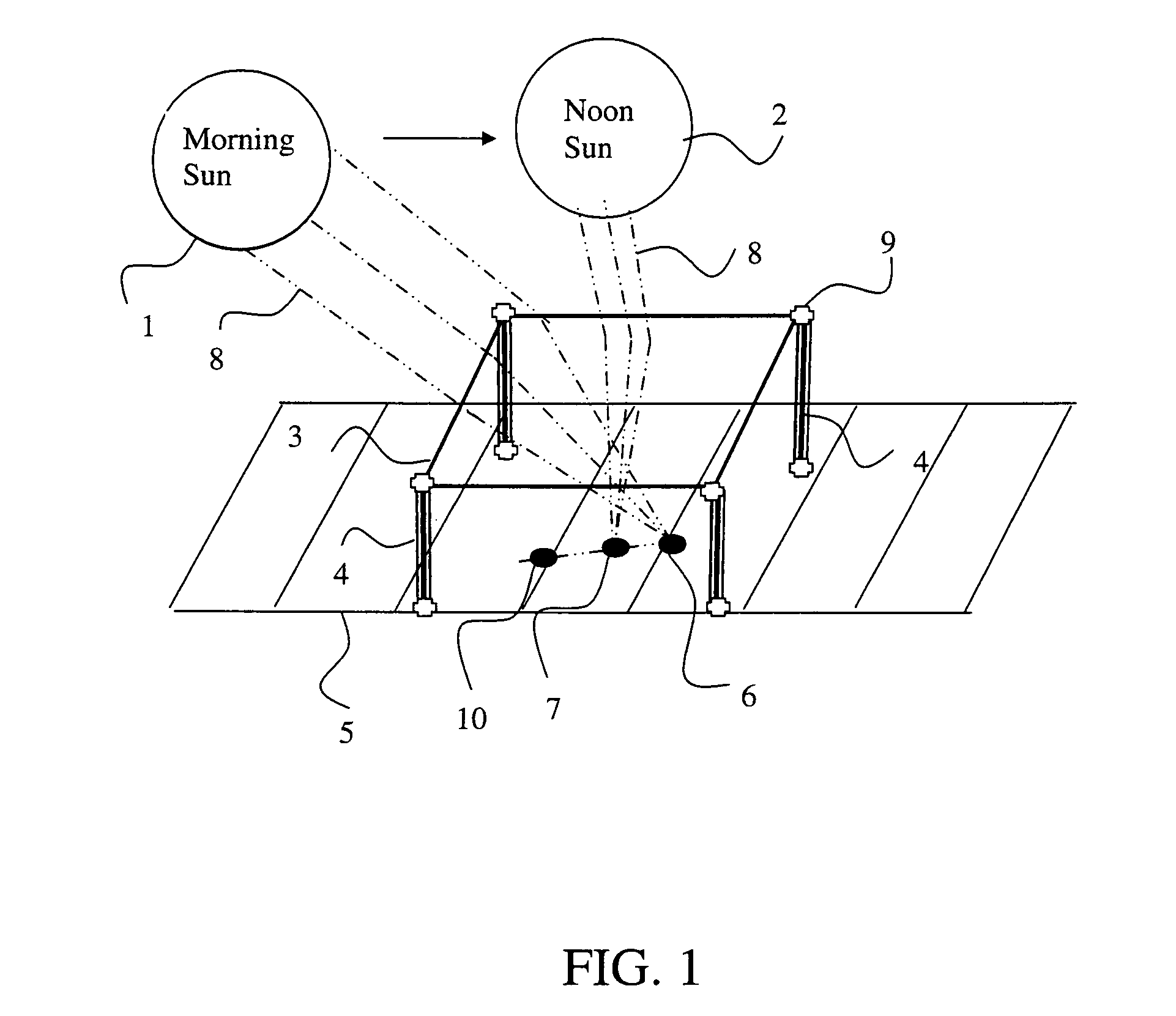 Solar energy collector with XY or XYZ sun tracking table