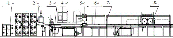 Optical cable casing pipe forming processing device