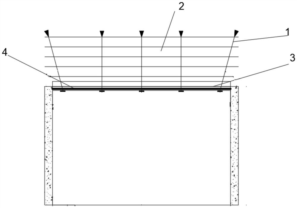 Supporting system and method for forming mining area rectangular roadway roof combined rock beam