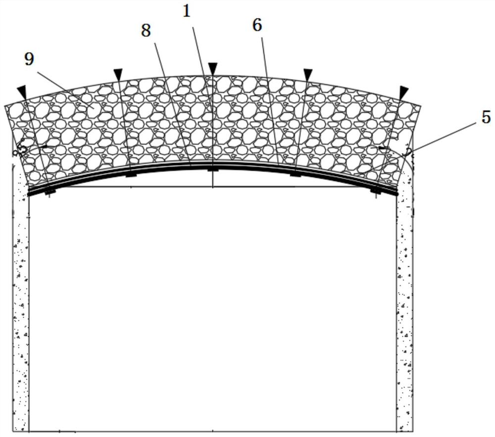 Supporting system and method for forming mining area rectangular roadway roof combined rock beam