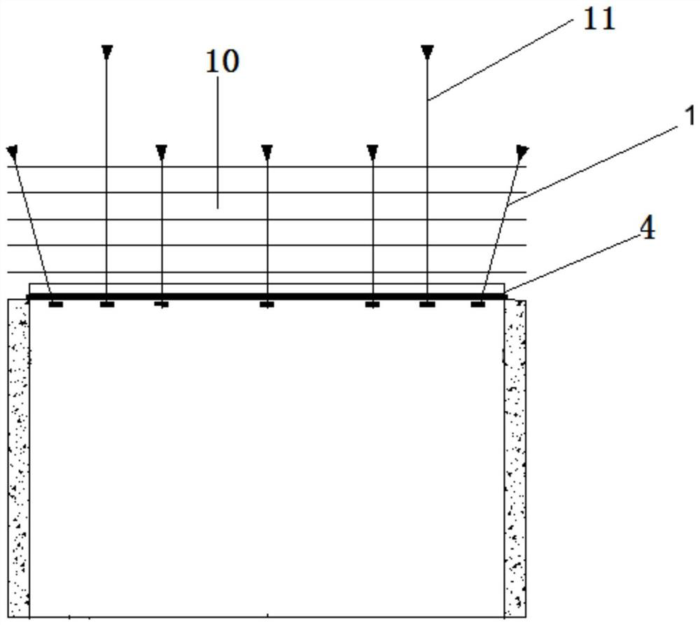 Supporting system and method for forming mining area rectangular roadway roof combined rock beam