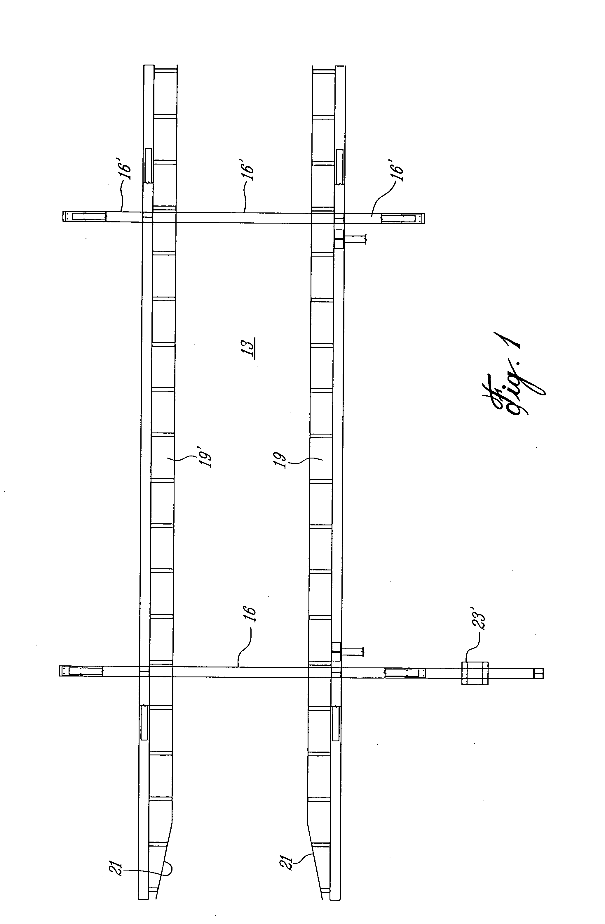 Load transfer system for flatbed trucks