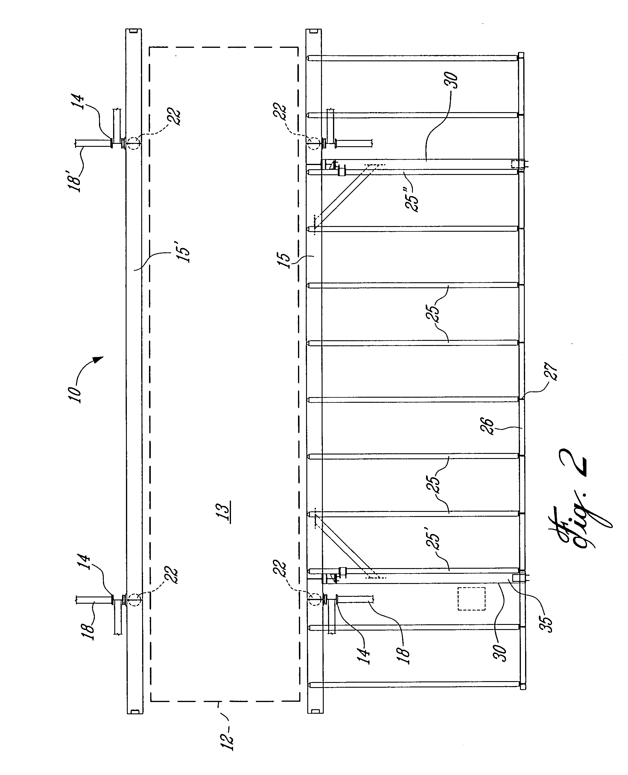 Load transfer system for flatbed trucks