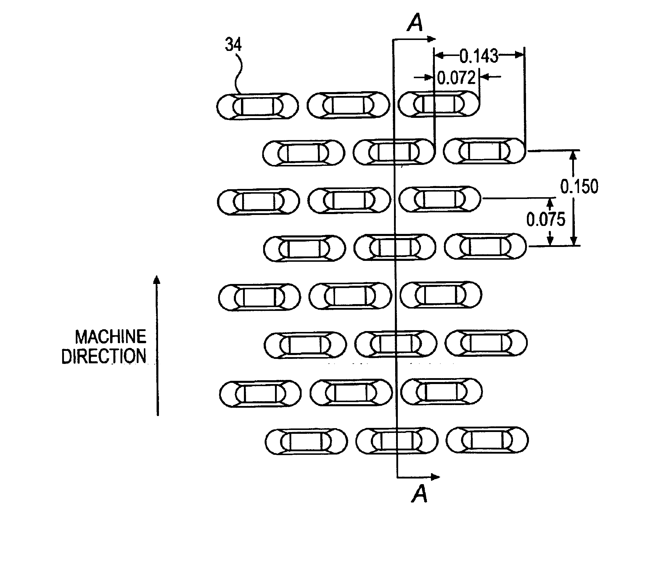 Apparatus and method for degrading a web in the machine direction while preserving cross-machine direction strength