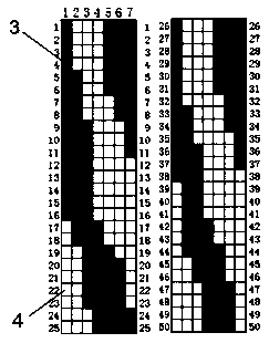 Jacquard-like high-figured fabric and method for weaving fabric on dobby machine