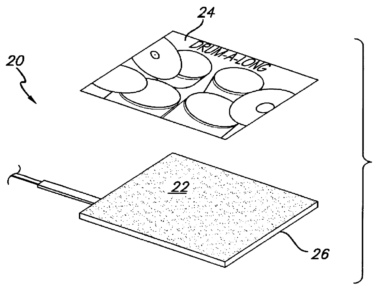 Practice drumming pad