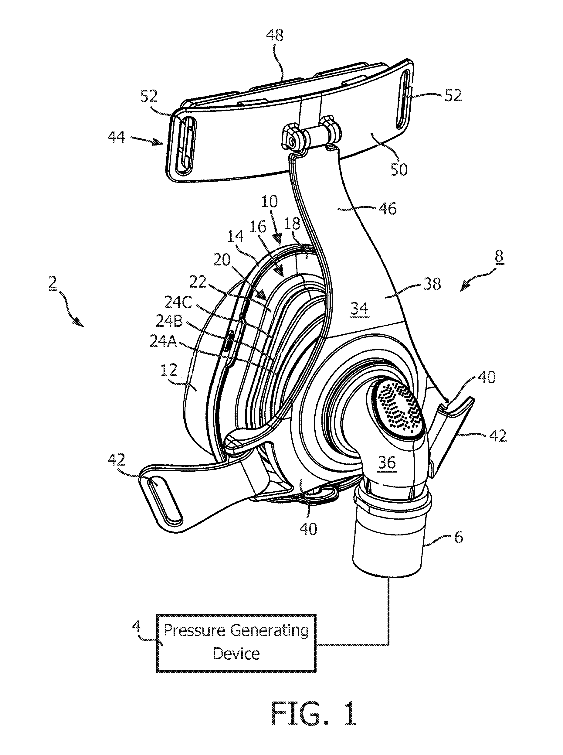 Patient interface device including a dynamic self adjustment mechanism