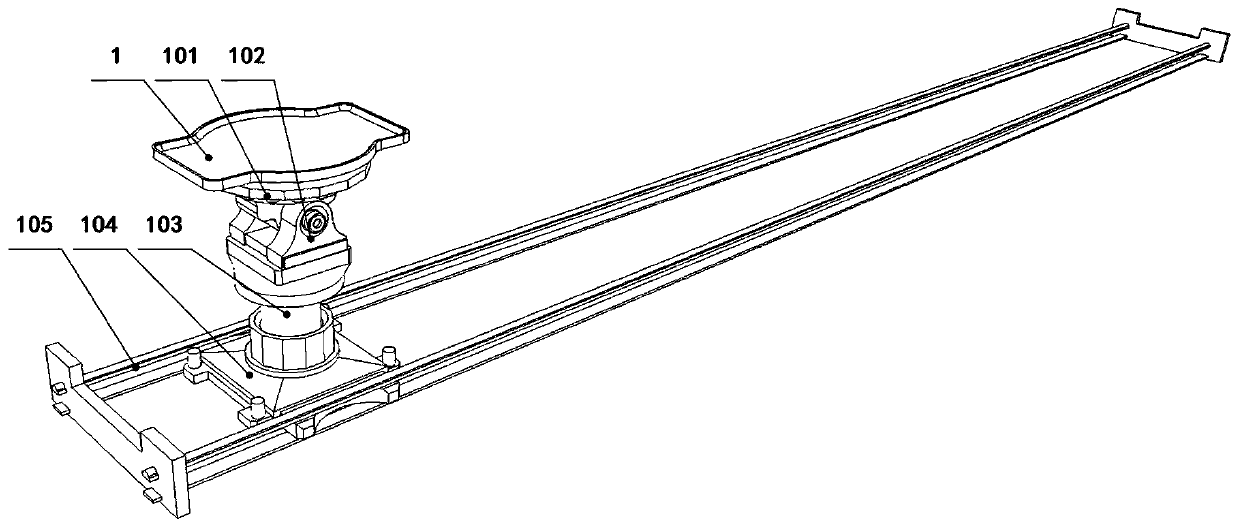 Intelligent spraying device for shield segment mold