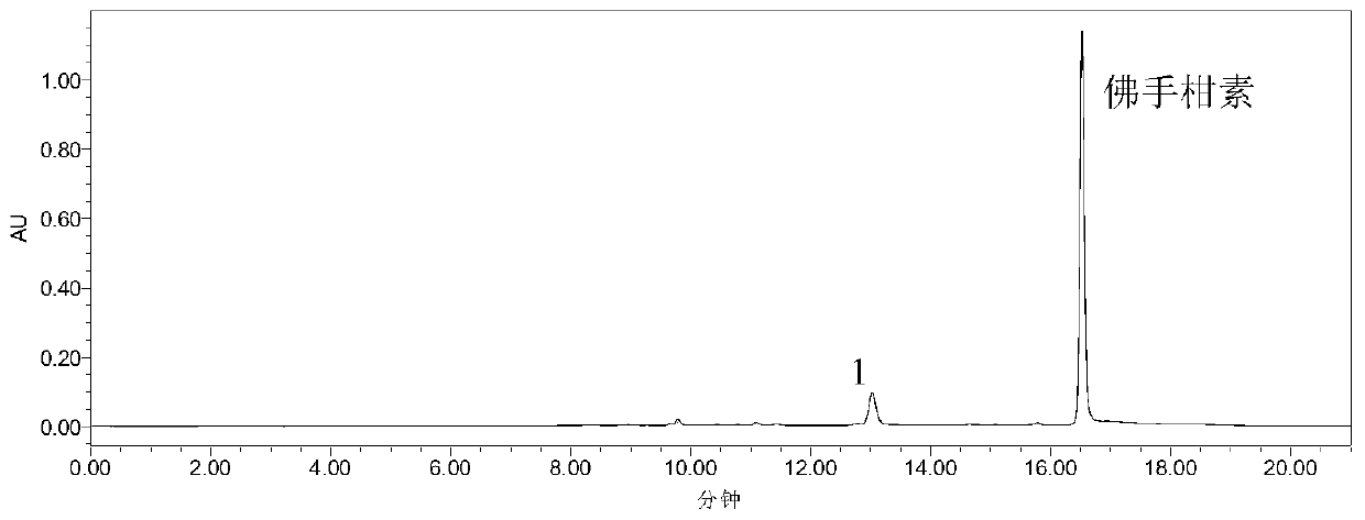 A method for separating and purifying bergamot from oil cell layer of pomelo