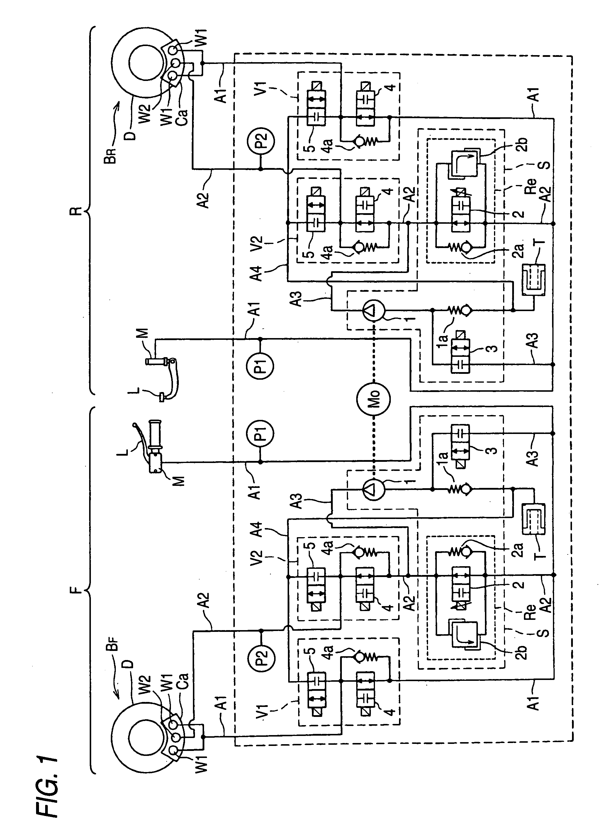 Brake fluid pressure control device for bar handle vehicle