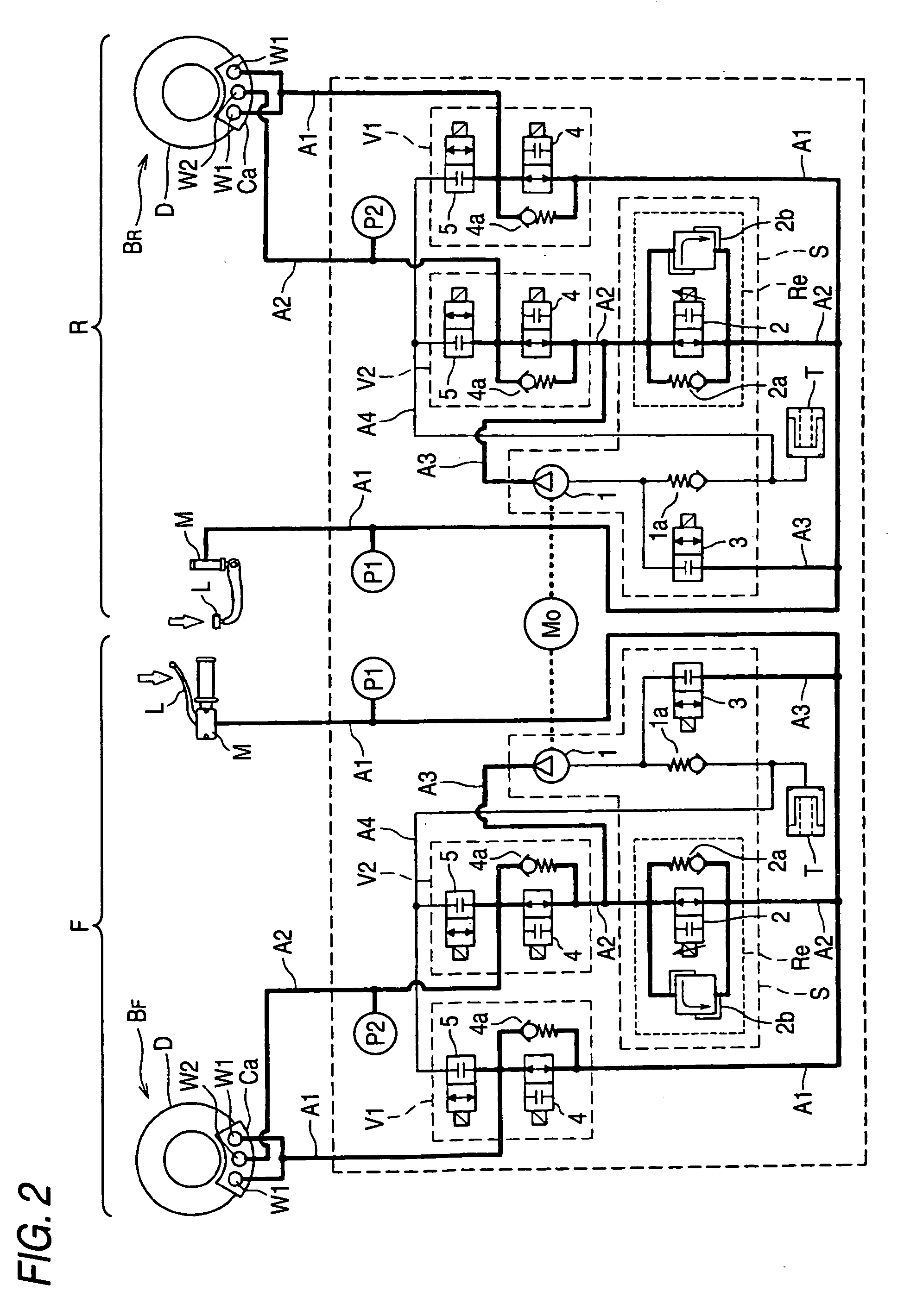 Brake fluid pressure control device for bar handle vehicle