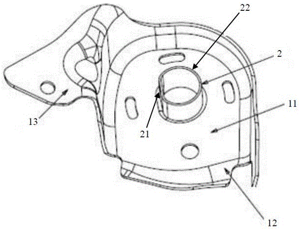 Torsion beam spring base structure