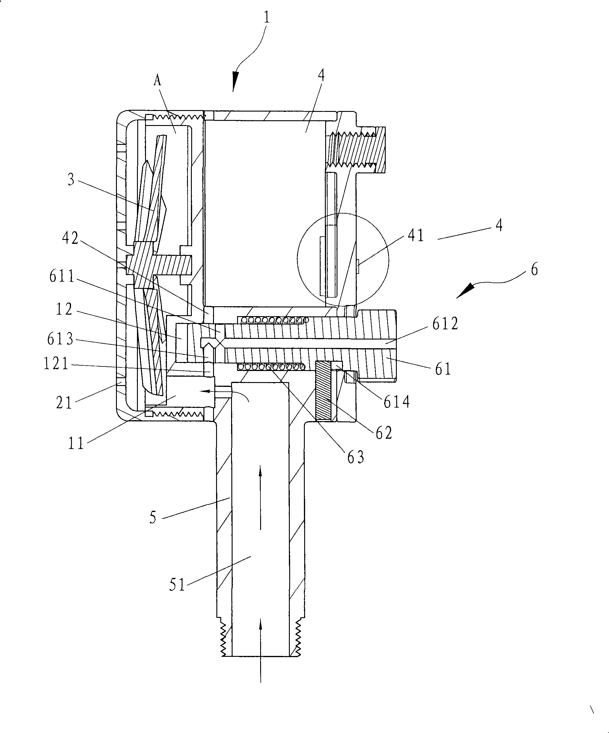 Multifunctional gondola water faucet structure