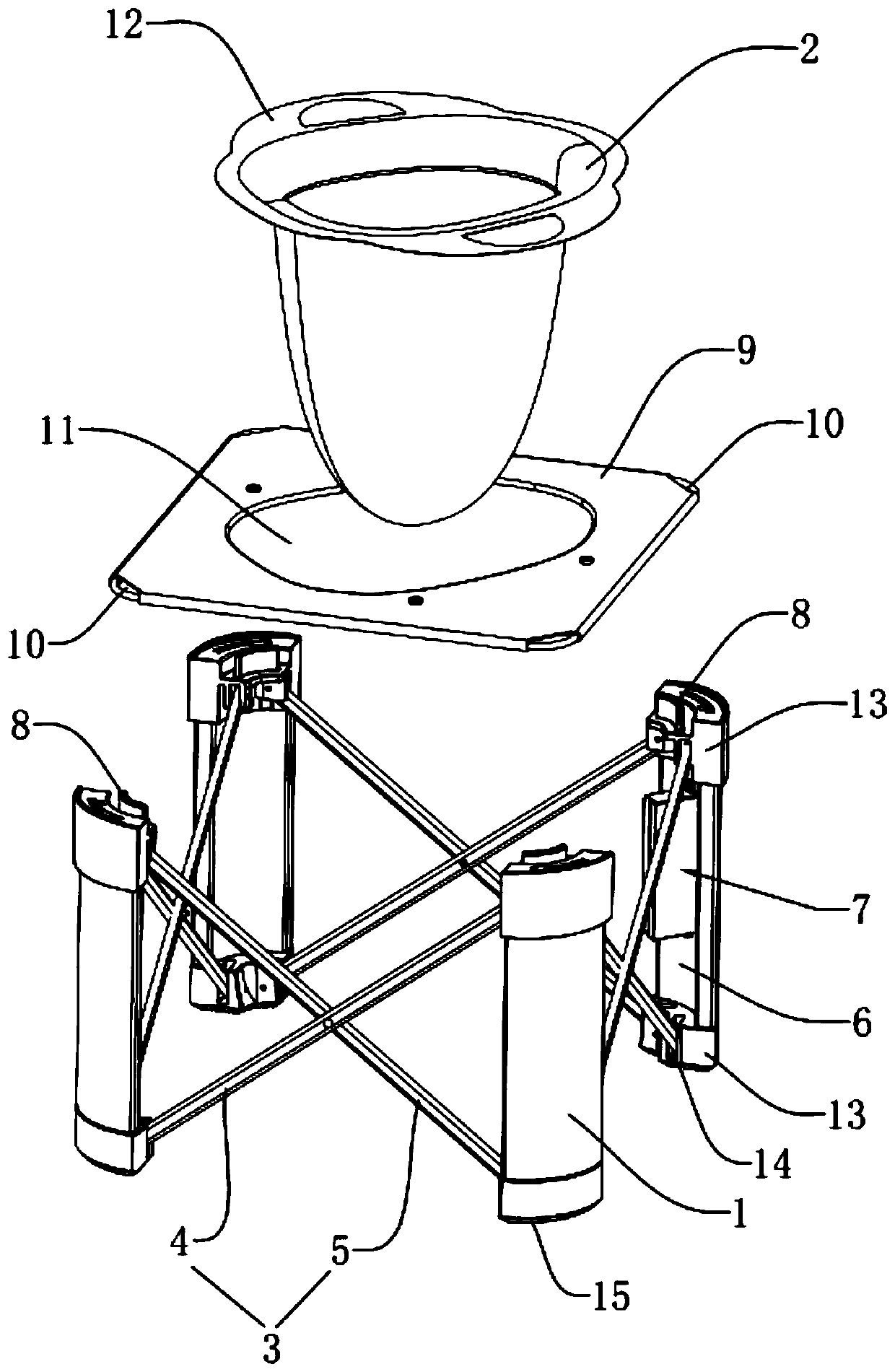 Children pedestal pan and using method thereof