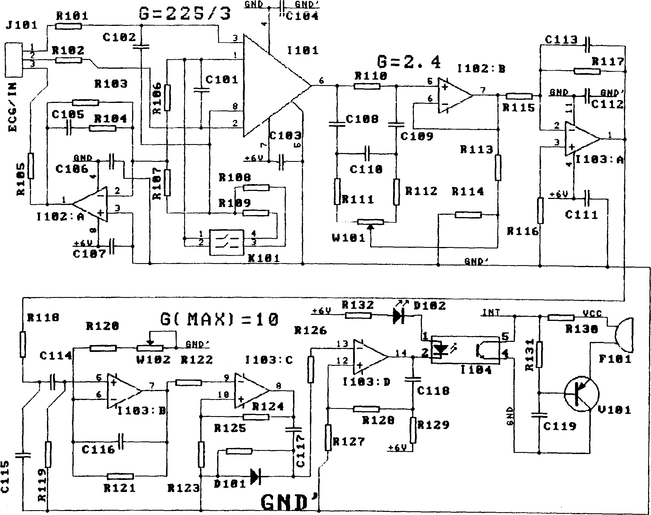 Portable, multiple parameter menu selectron type heart physiological pace-maker/program control stimulation instrument