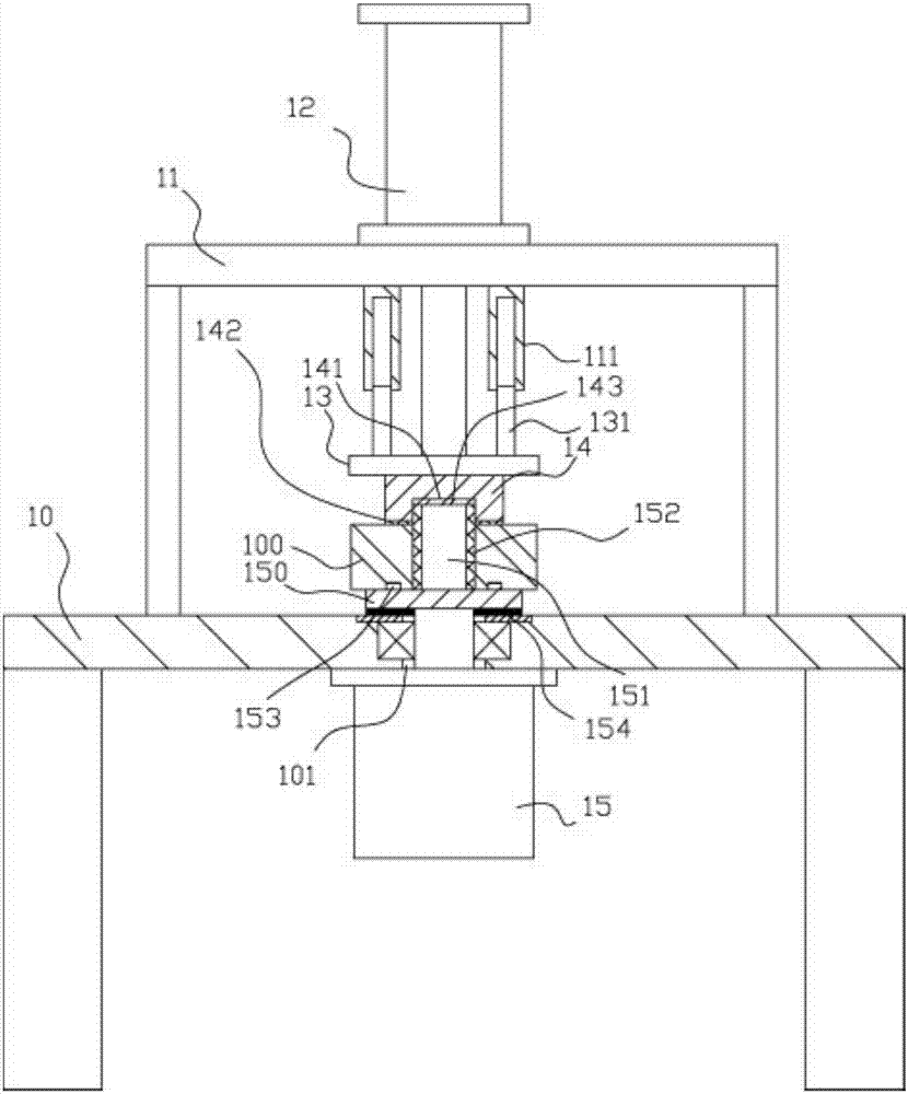 Rotary fixing device for cylindrical sleeve body polishing mechanism