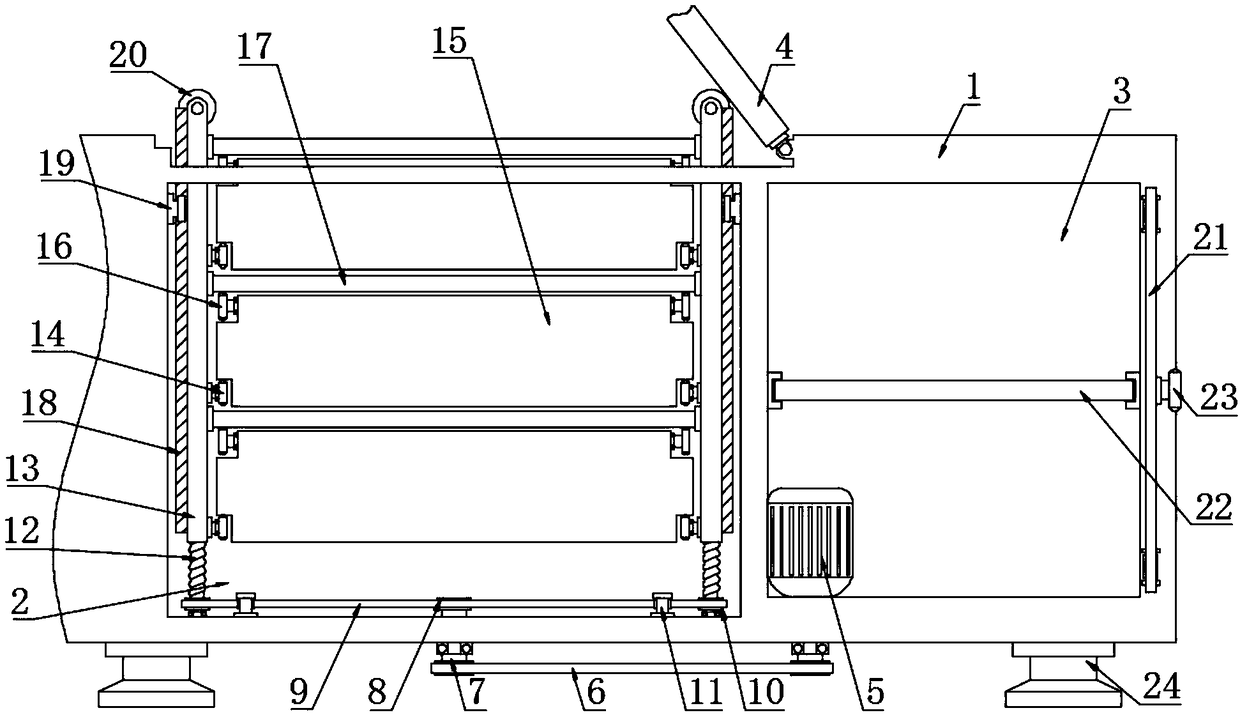 Intelligent lifting kitchen floor cabinet