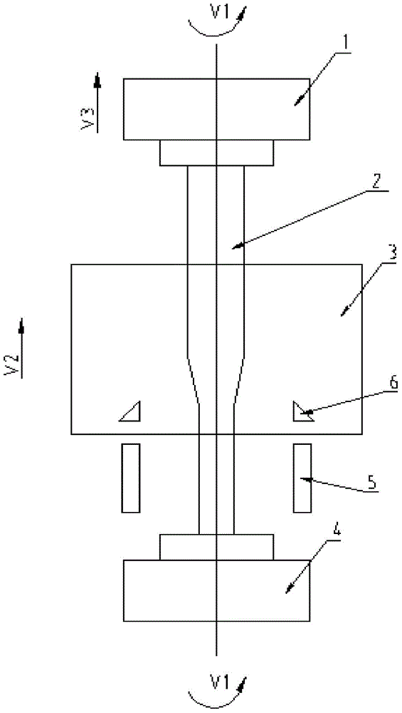 Perpendicular stretching method and equipment for optical fiber perform