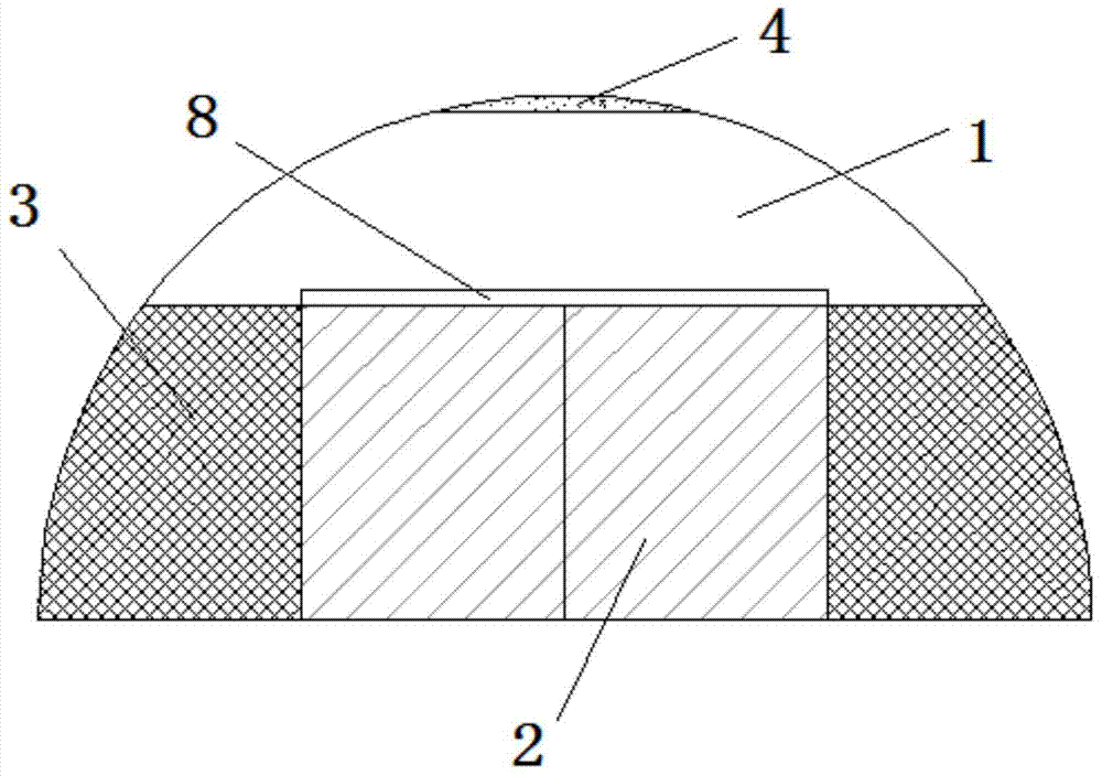 Oriented dust-exhaust dust-fall cover of high pneumatic DTH (Down-The-Hole) drill