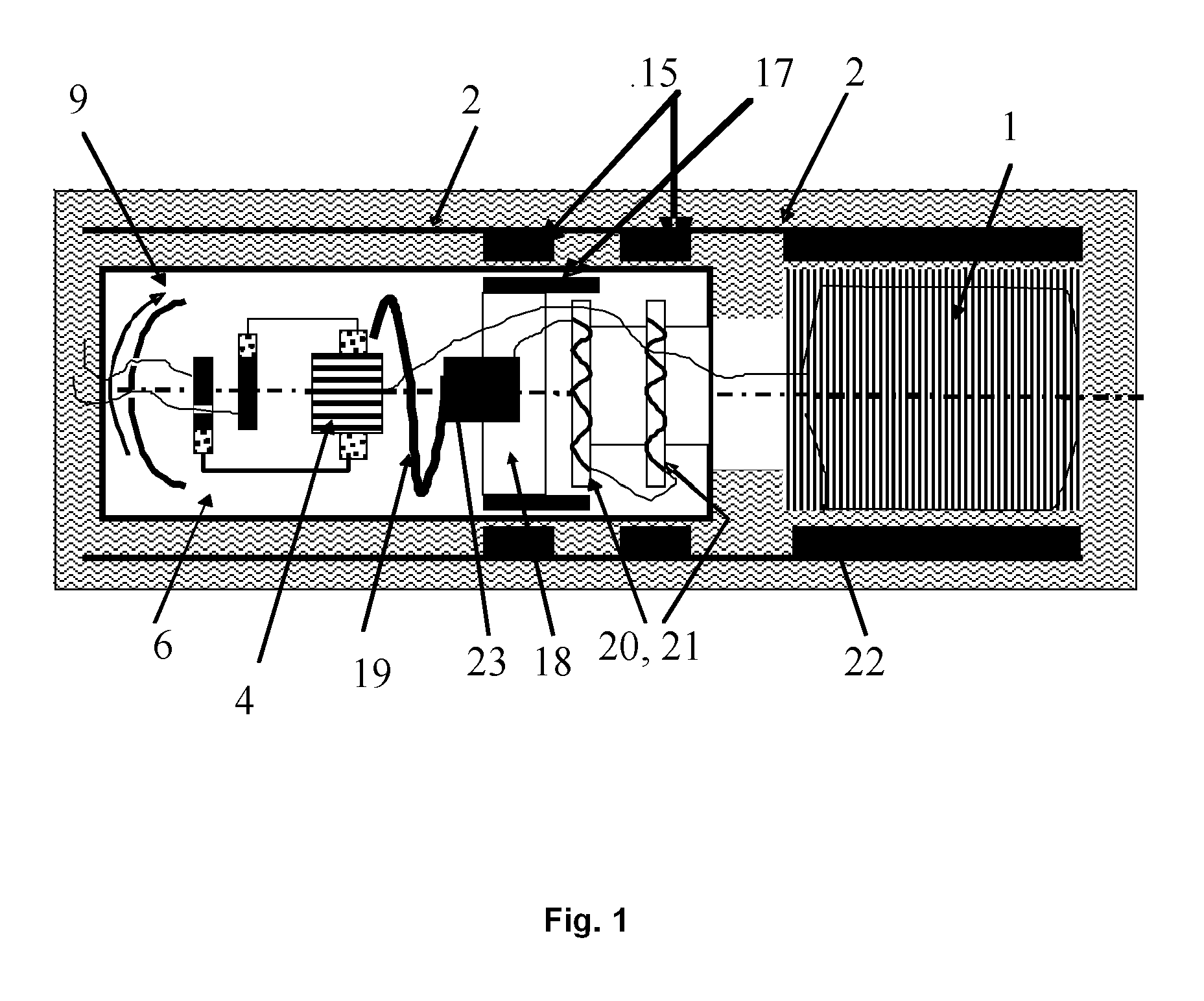 Submersible direct-current electric motor