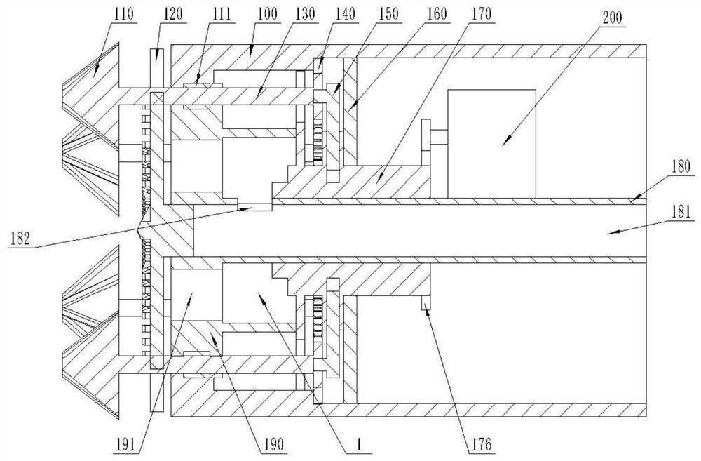 Annular cutting type rectangular pipe jacking machine cutting cutter head