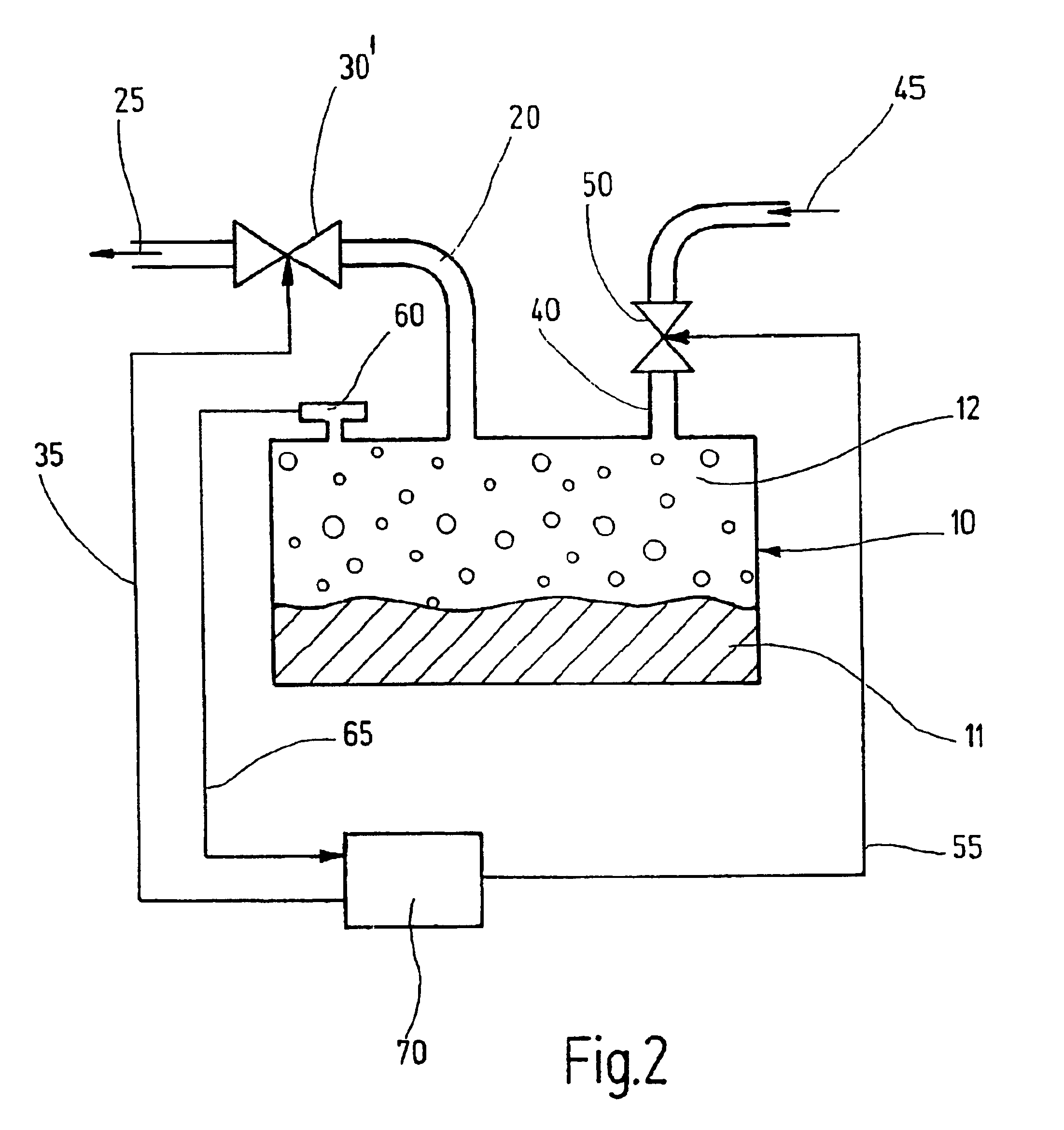 Method and arrangement for checking the tightness of a vessel