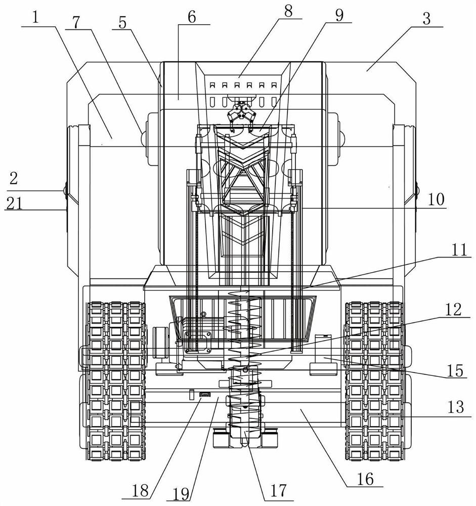 Integrated desert tree planting machine