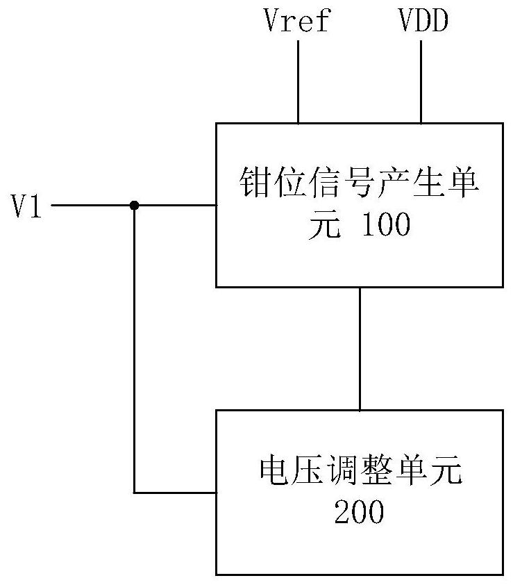 Adaptive supply voltage clamping circuit