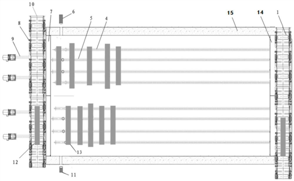 On-line accurate positioning device and method in heating furnace plate blank