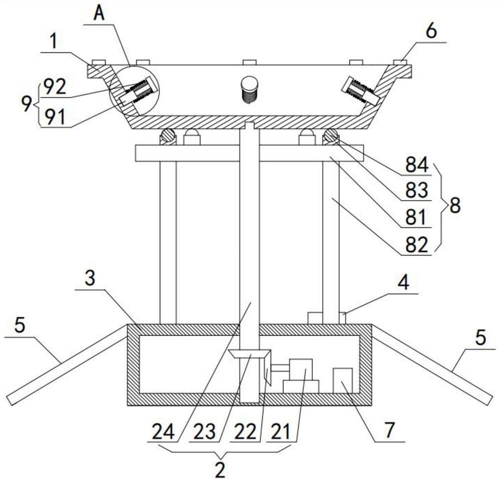 Flowerpot support capable of automatically rotating towards light