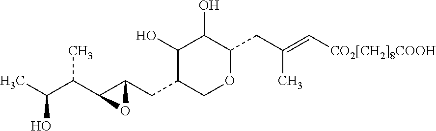 Pharmaceutical topical composition of mupirocin