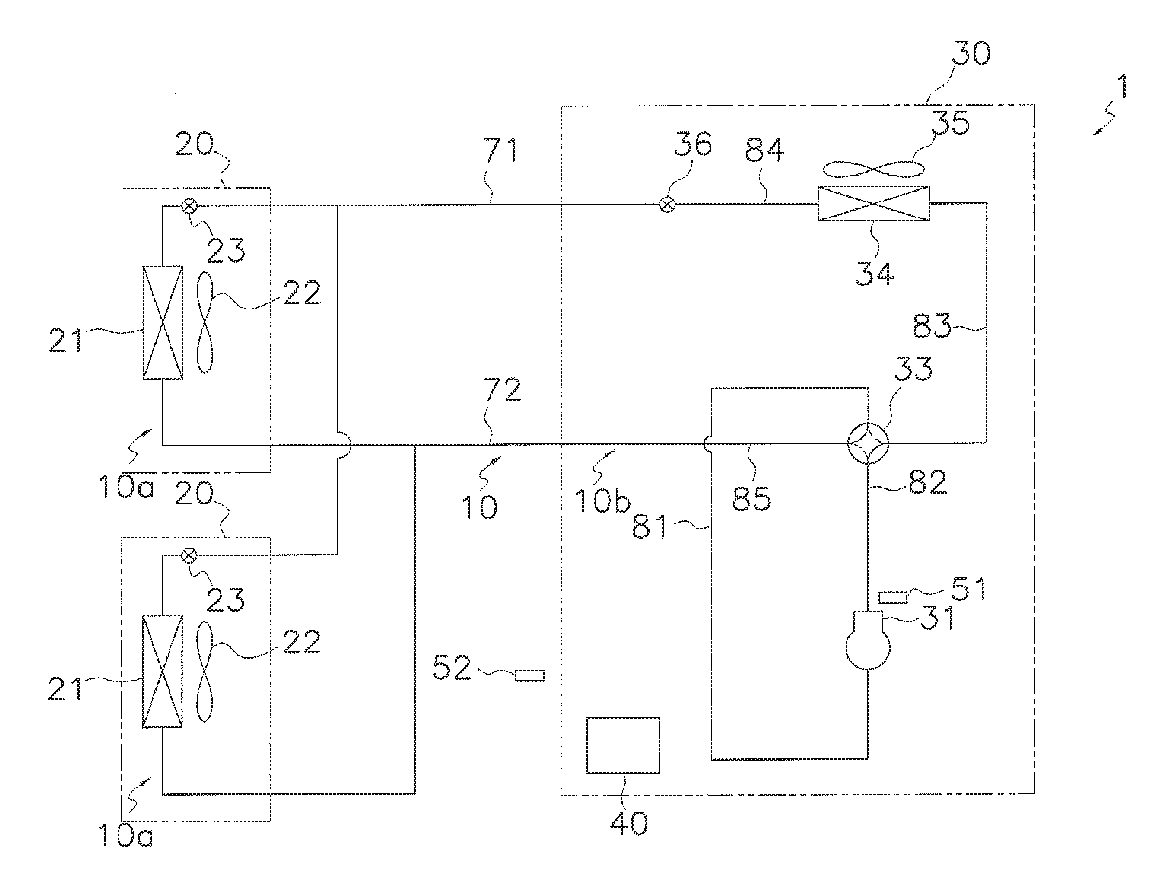 Refrigerating device