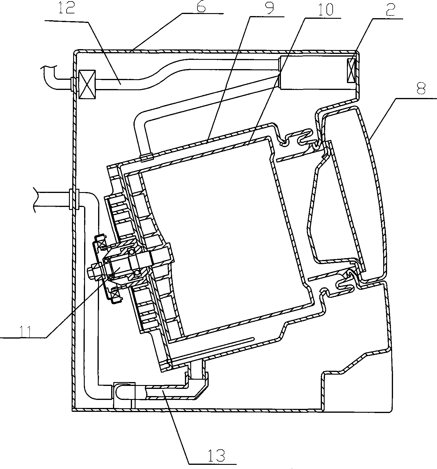 Detection prompting method and system for washing machine