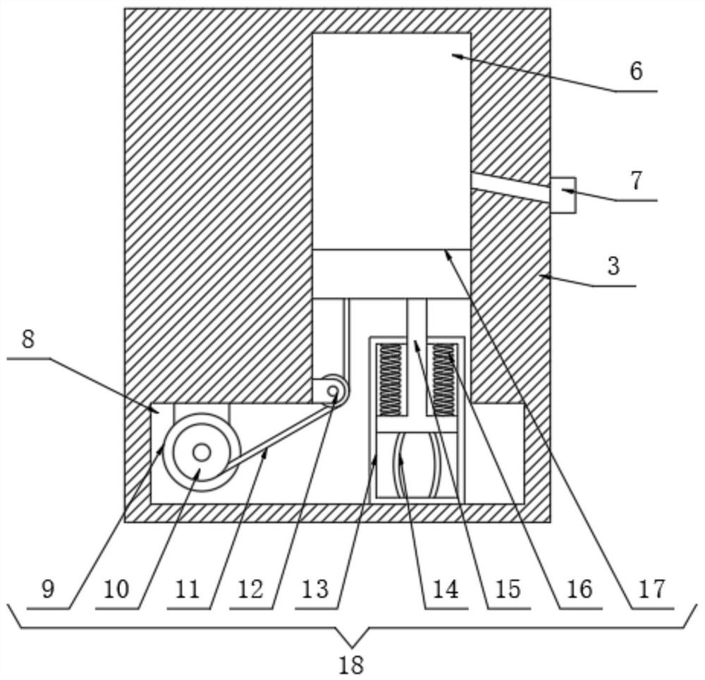 Drainage device for cardiovascular internal medicine department