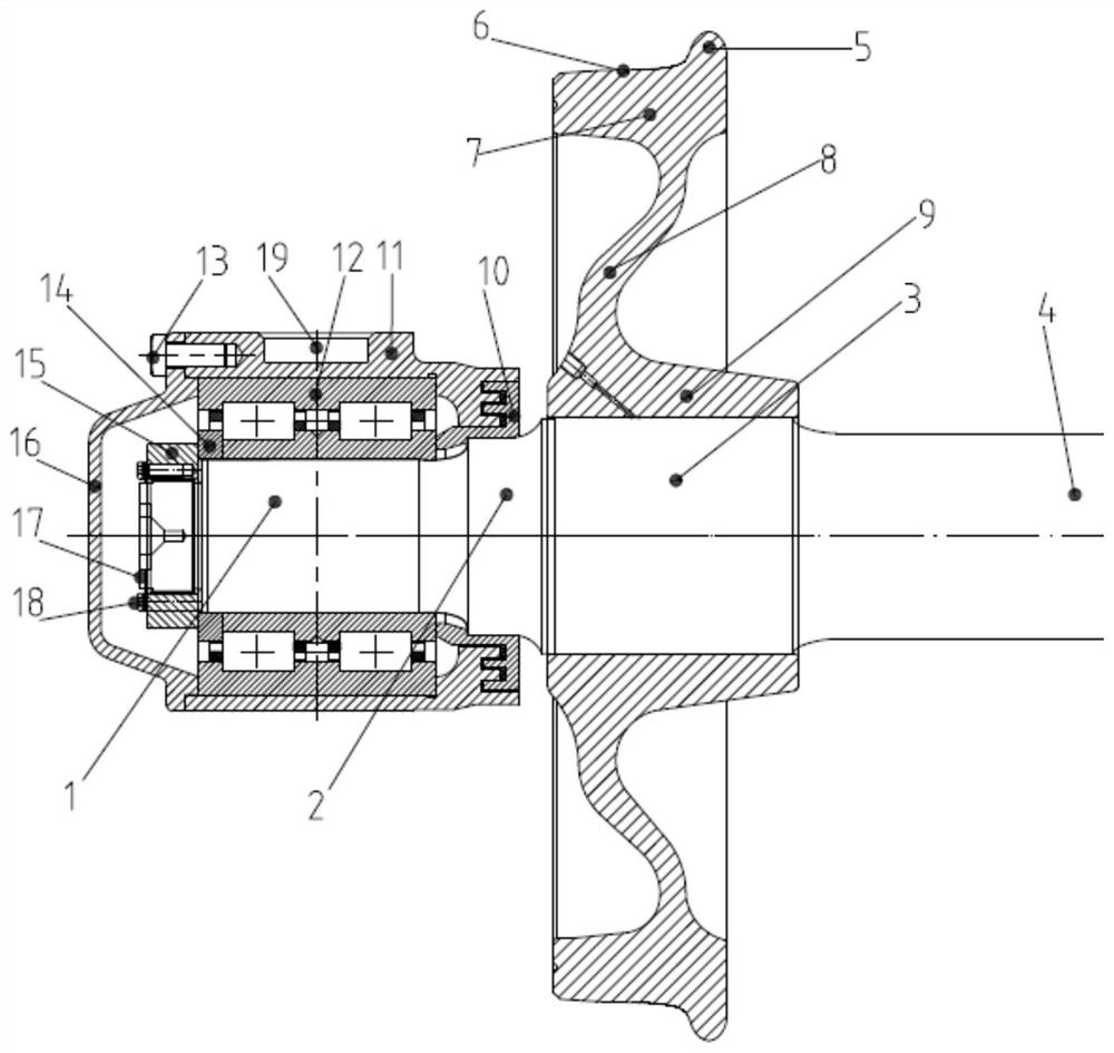 High-braking-performance truck wheel set and design method thereof