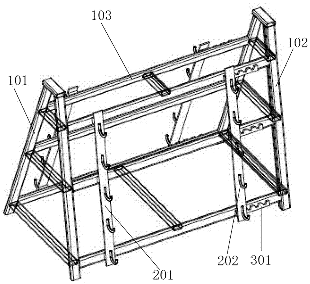 Engine crankshaft storage rack