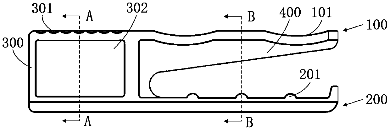 Cable support and machining die thereof