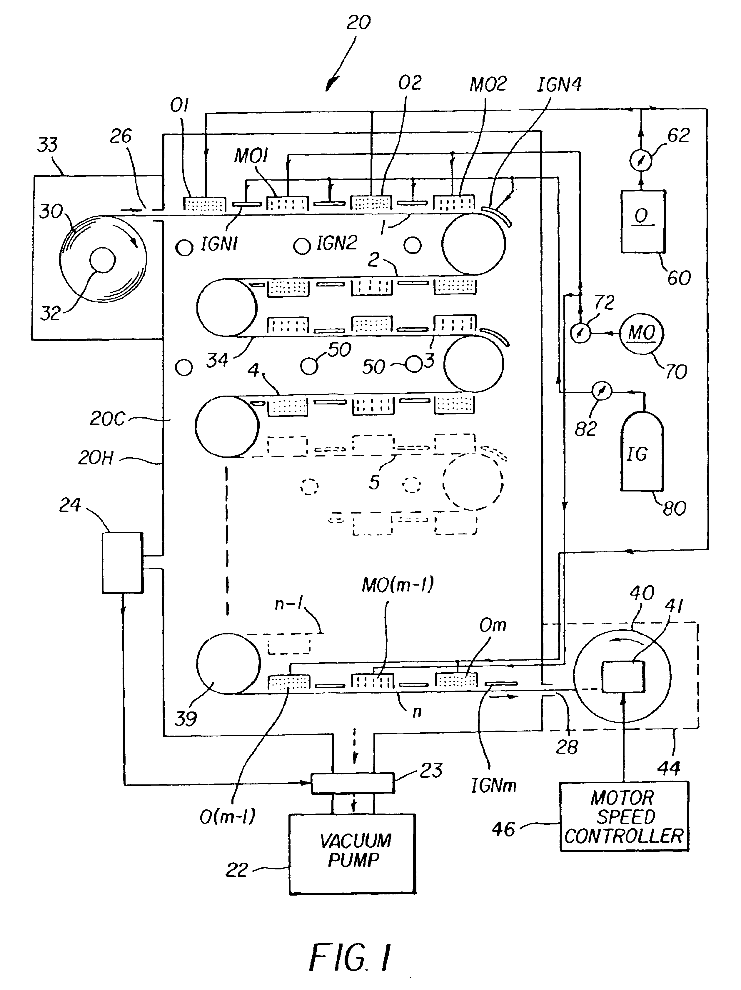 Apparatus and method for encapsulating an OLED formed on a flexible substrate