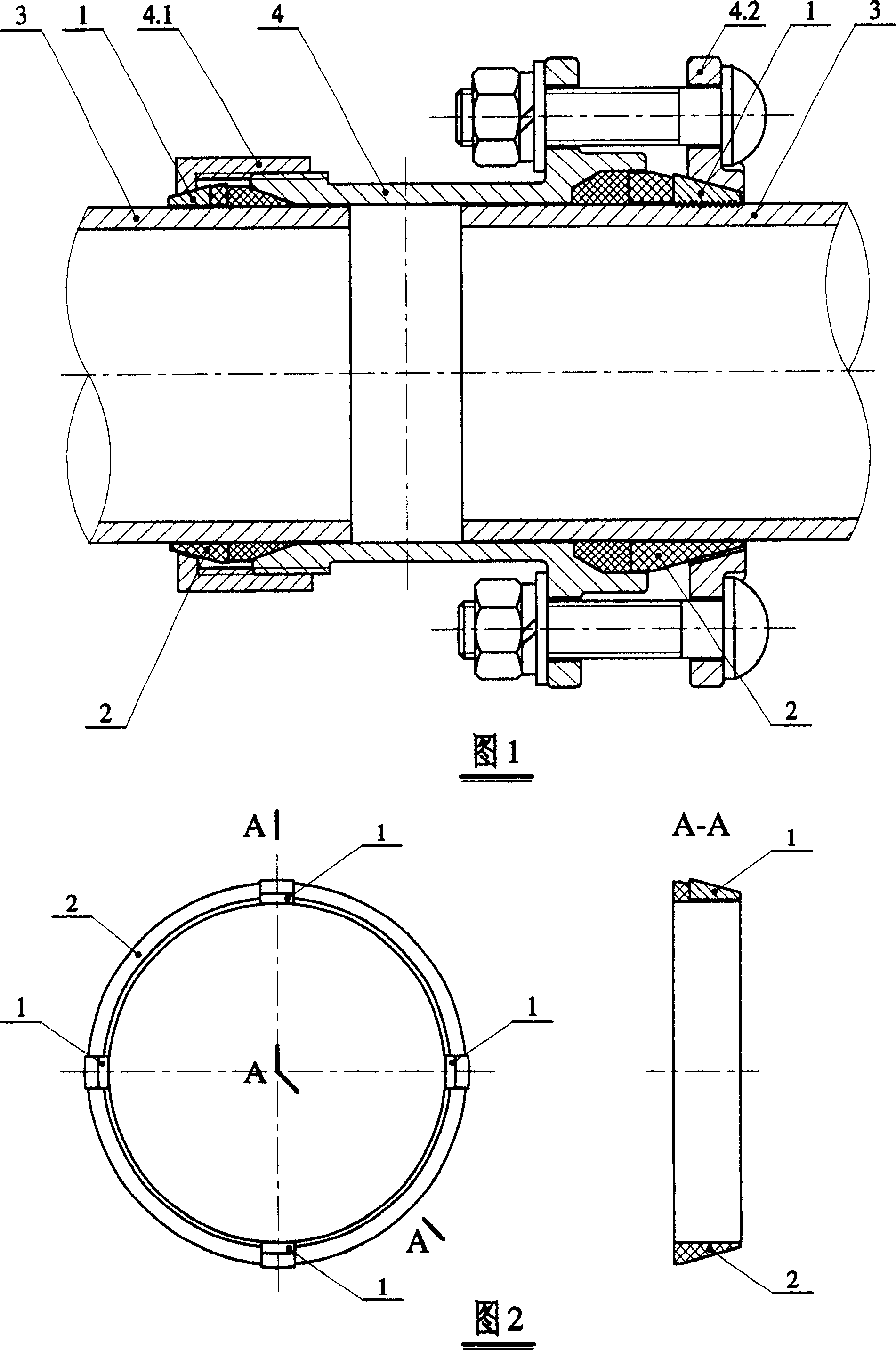 Method for connecting wedged cone shaped tooth block combination locking pipe