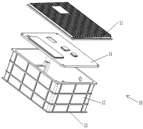 Arrangement structure of integrated water-cooled motor controller of electric vehicle